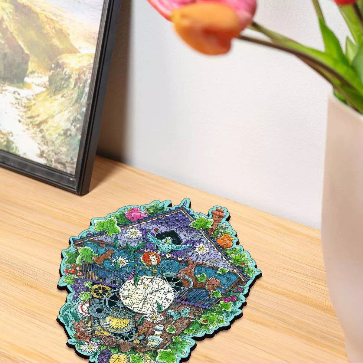 Wooden Puzzles: Cuckoo Clock 300 Piece Shaped Puzzle