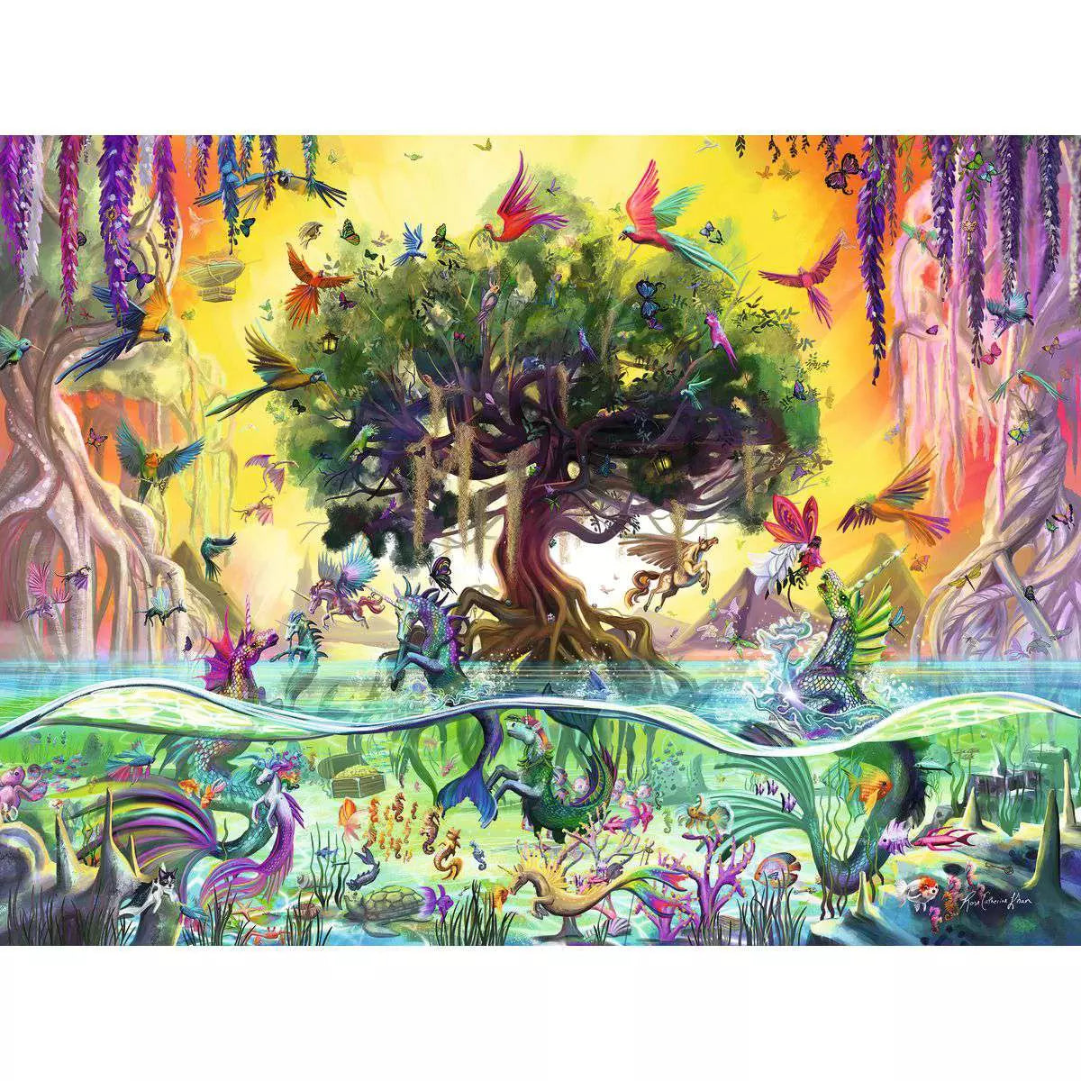 RAV Beautiful Sea Unicorn and Friends 1500 Piece Puzzle