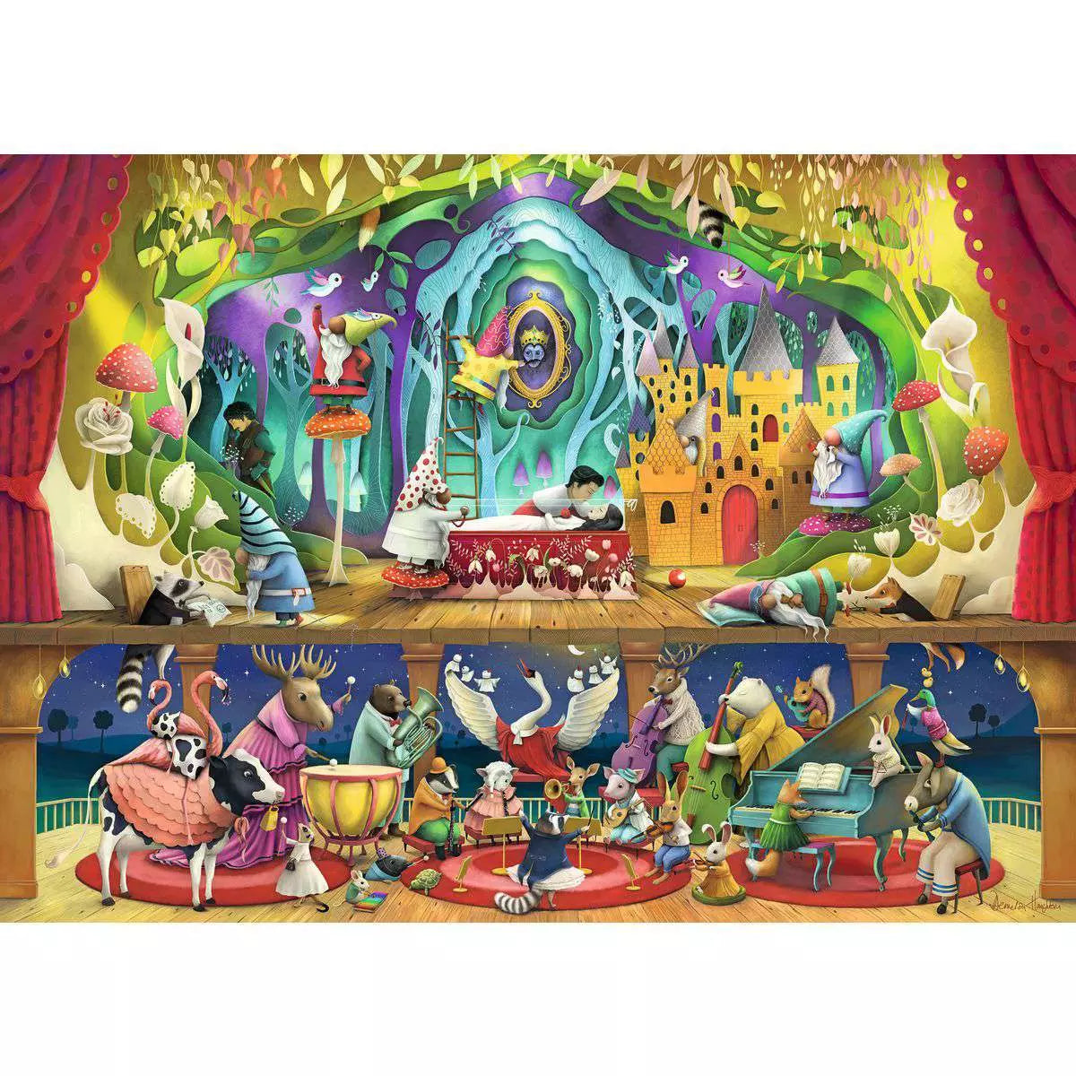 Snow White and The 7 Gnomes 1000 Piece Puzzle