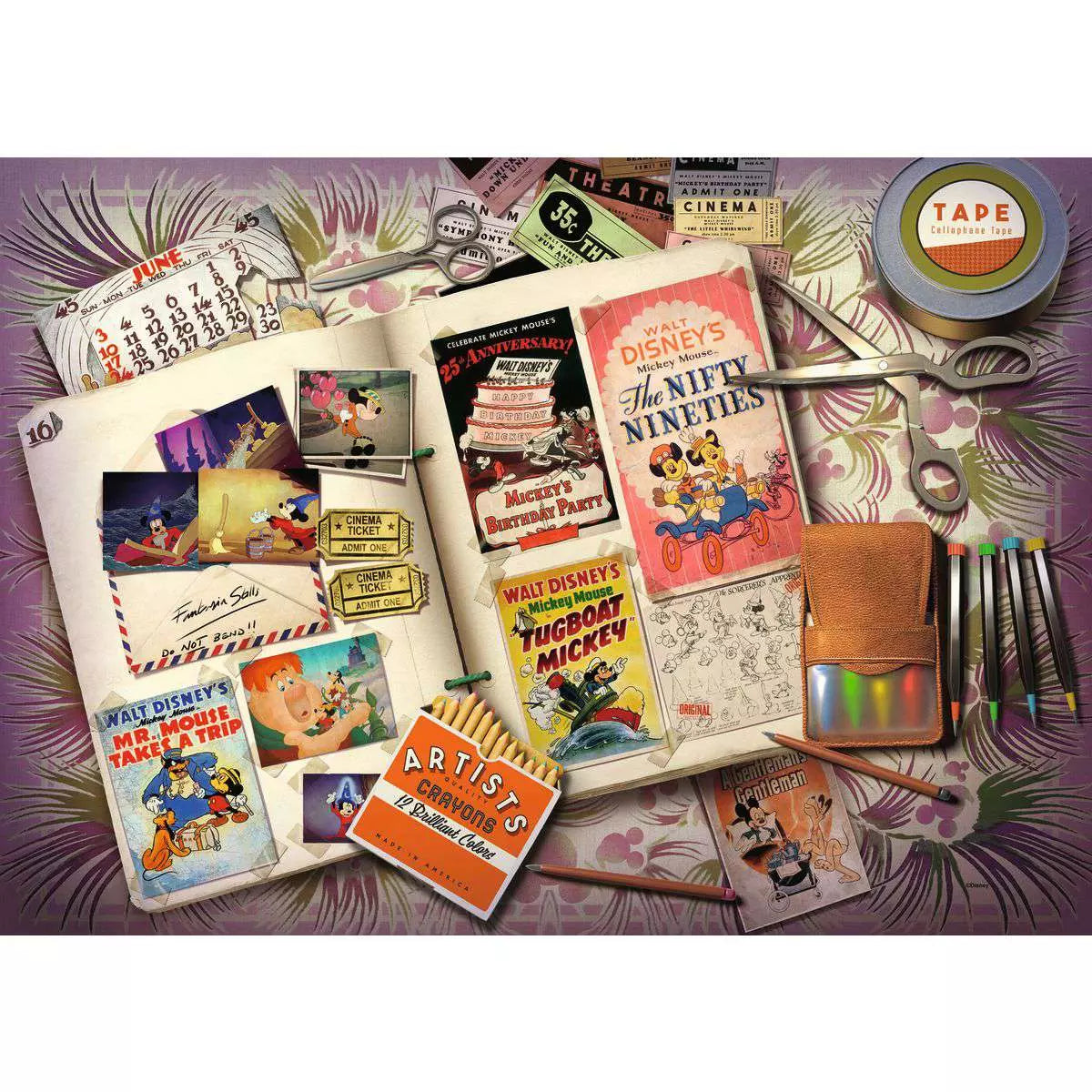 Disney 1940 Mickey Moments 1000 Piece Puzzle