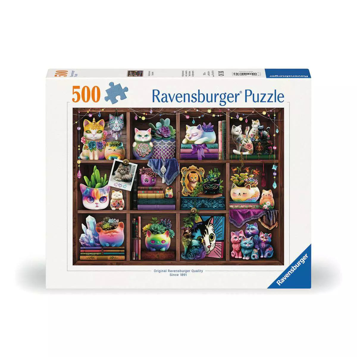 RAV Cubby Cats and Succulents 500 Piece Puzzle