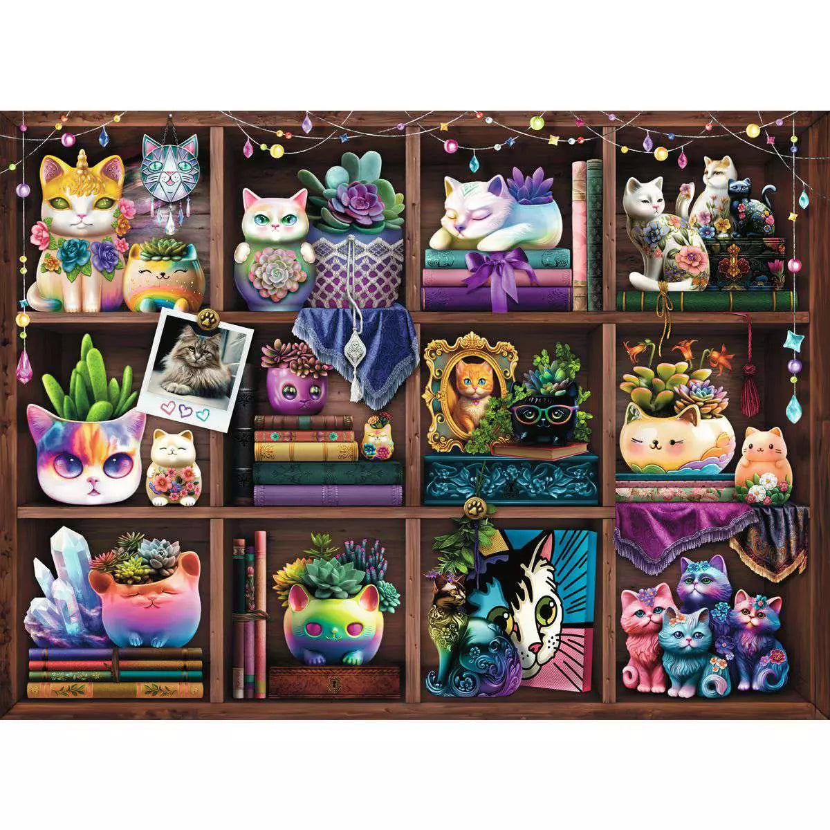 RAV Cubby Cats and Succulents 500 Piece Puzzle
