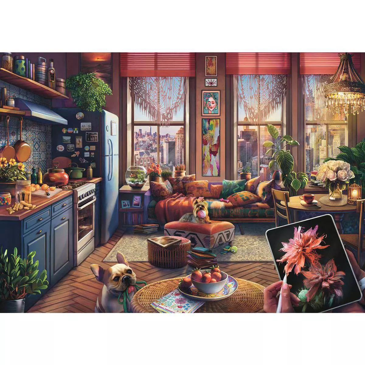 RAV Cozy Boho Studio 500 Piece Large Format Puzzle