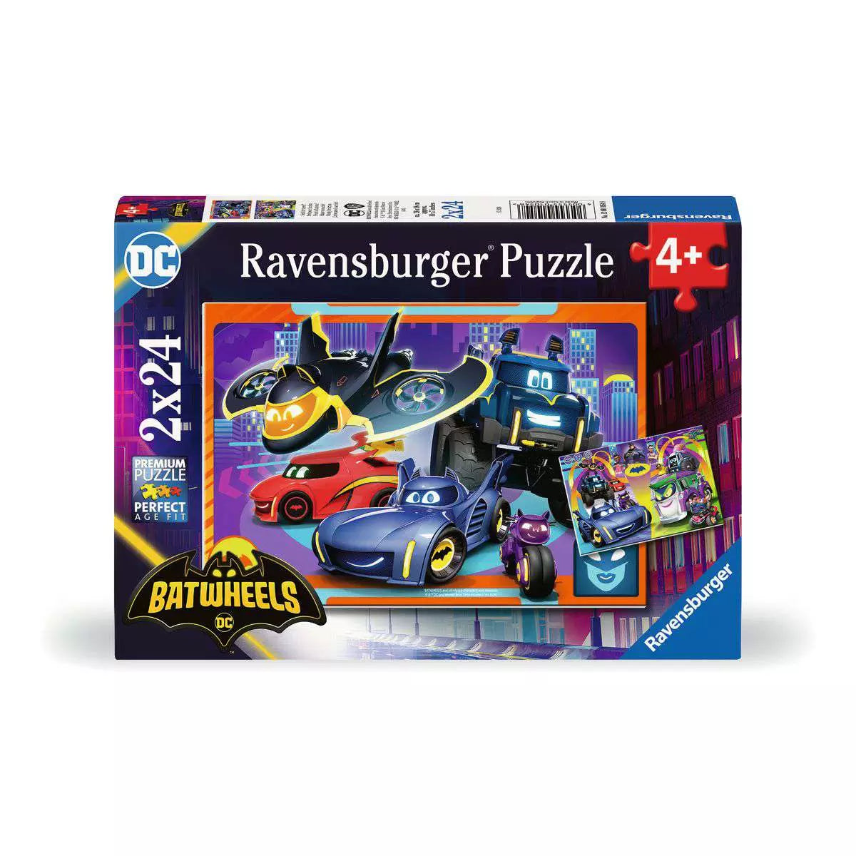 DC Batwheels Ready For Action 2x24 Piece Puzzles