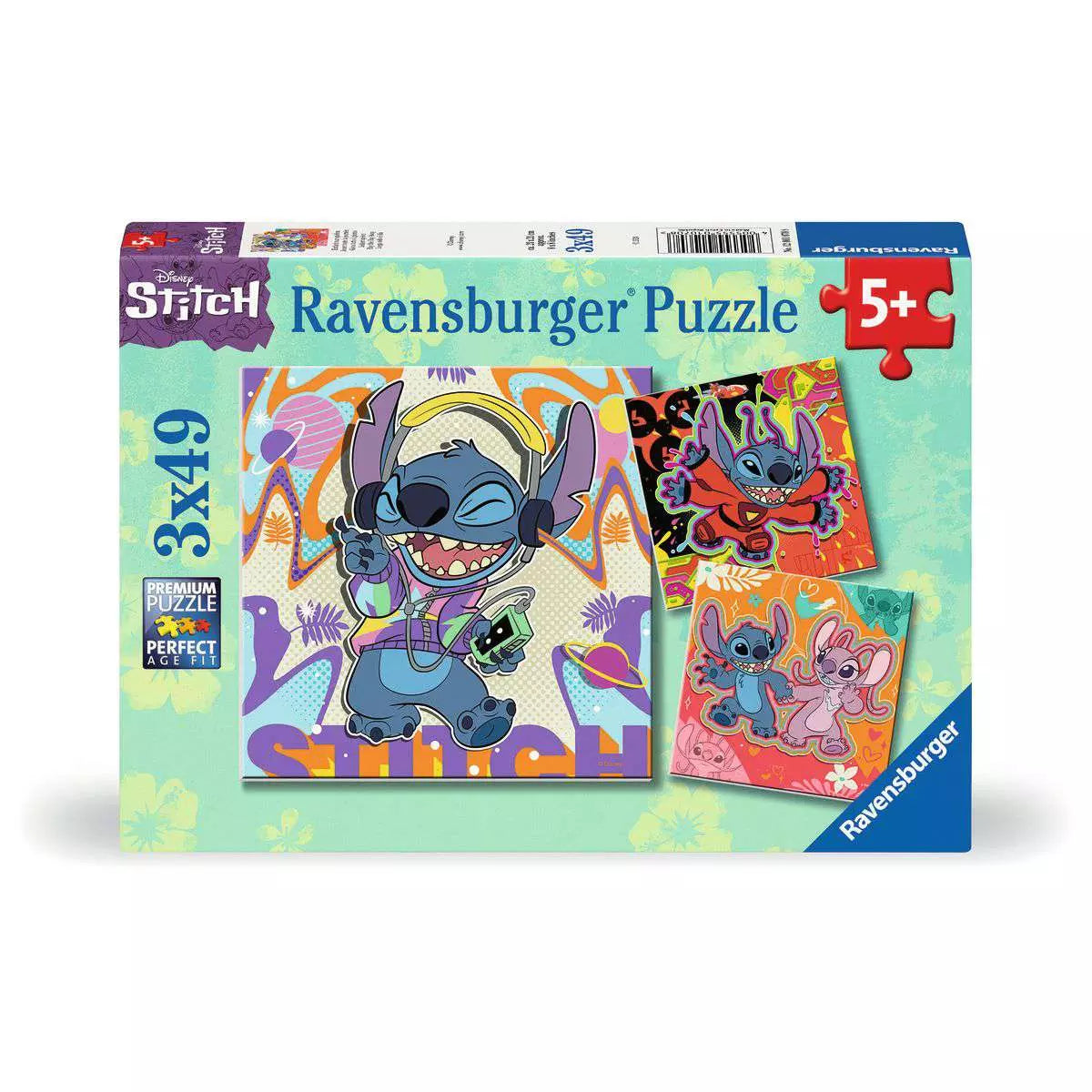 Disney Stitch Play The Day Away 3x49 Piece Puzzles