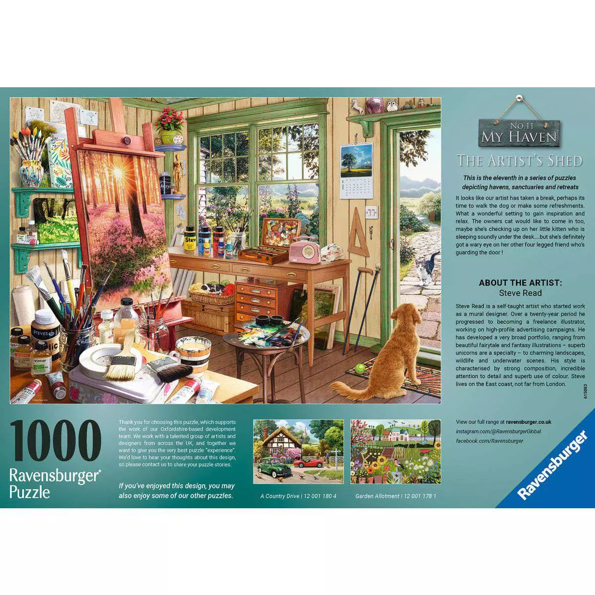 Artists Shed 1000 Piece My Haven Puzzle