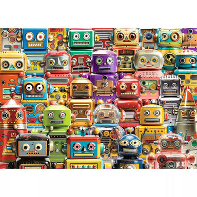 Retro Robots 500 Piece Large Format Puzzle