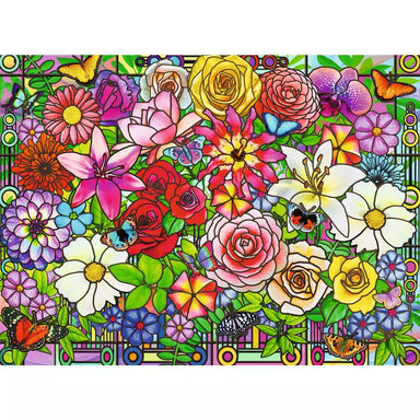 Tiffany Flowers 100 Piece Puzzle
