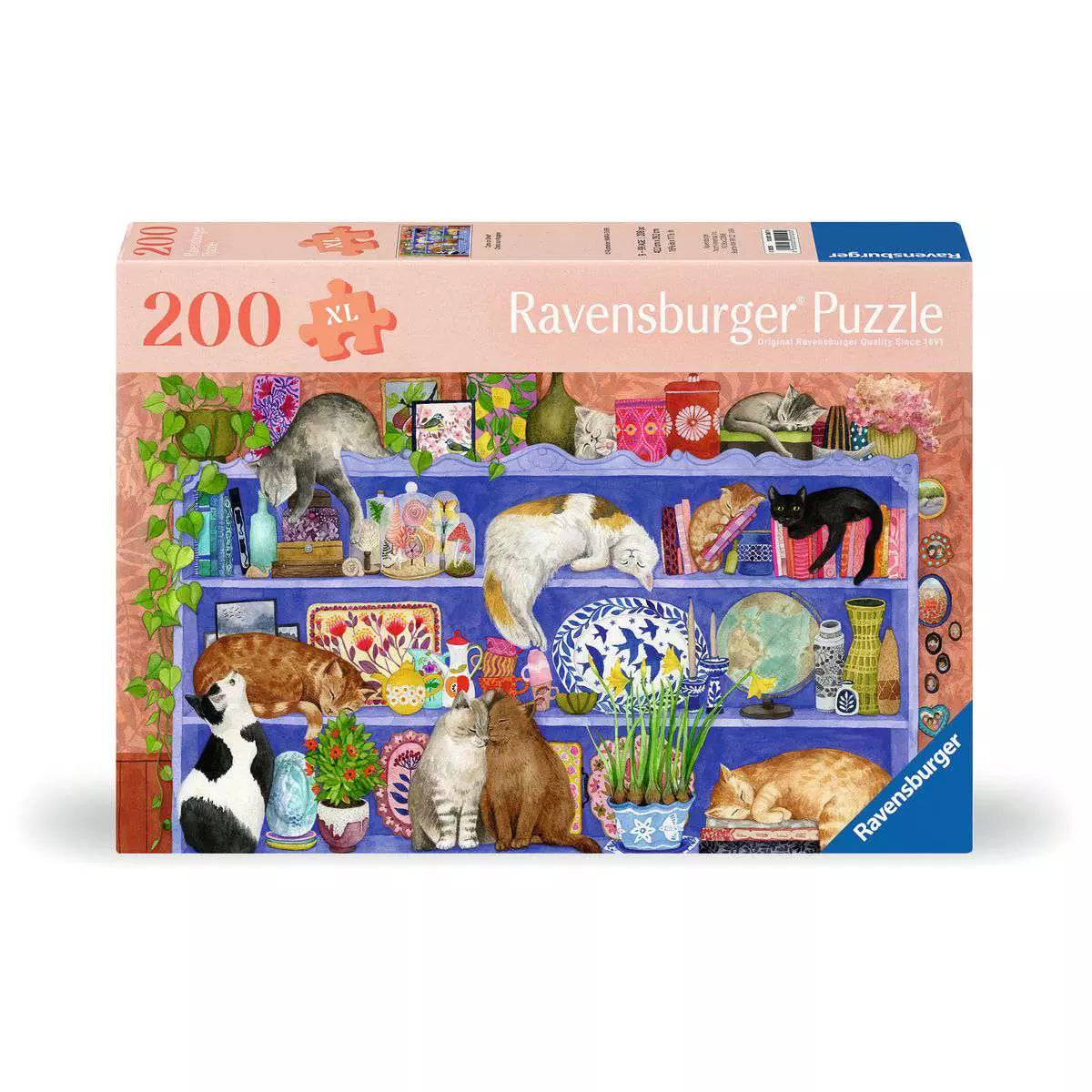 Cats on Shelf 200 Piece Puzzle