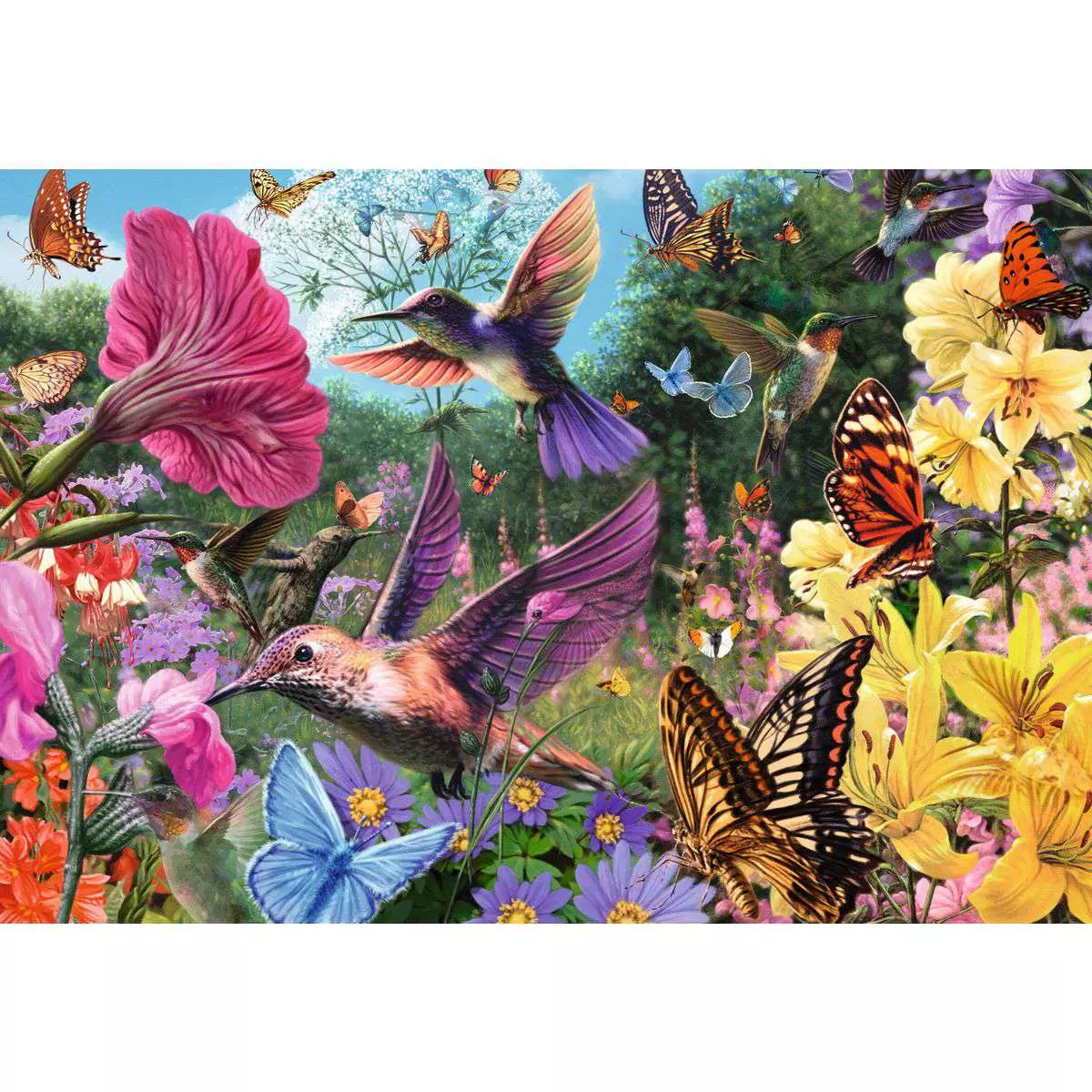 Hummingbirds and Butterflies 200 Piece Puzzle