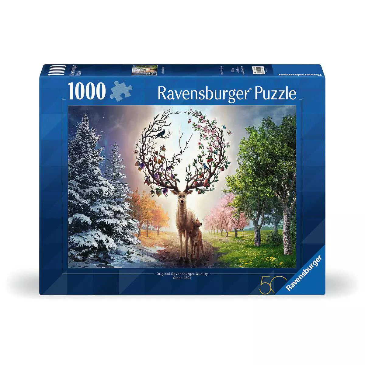Deer At Day And Night 1000 Piece Puzzle