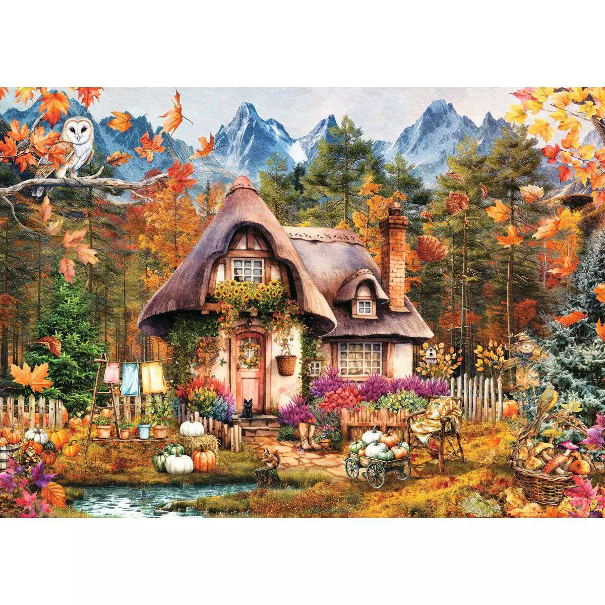Pumpkin Cottage 1000 Piece Puzzle