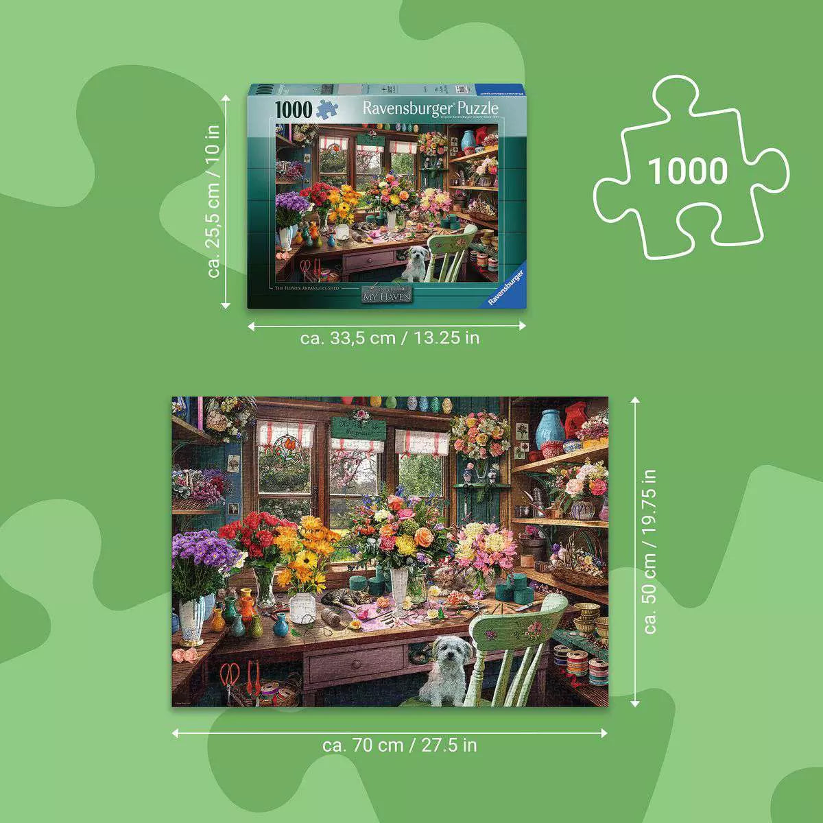 Flower Arranger's Shed My Haven No. 13 1000 Piece Puzzle