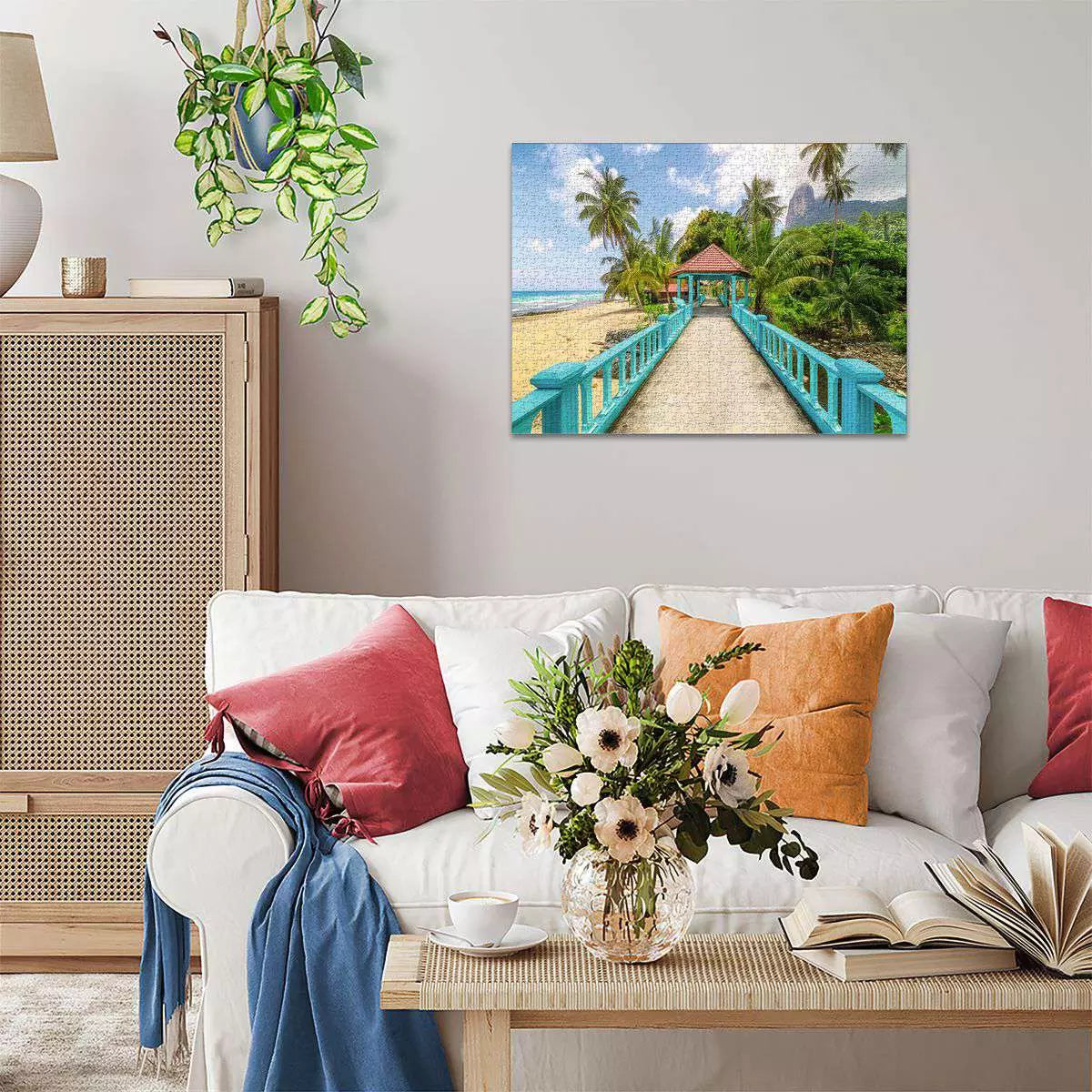 RAV Beautiful Walkways: Colorful Bridge in Malaysia 1000 Piece Puzzle