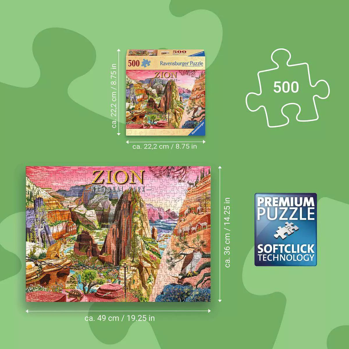 Zion National Park 500 Piece Puzzle