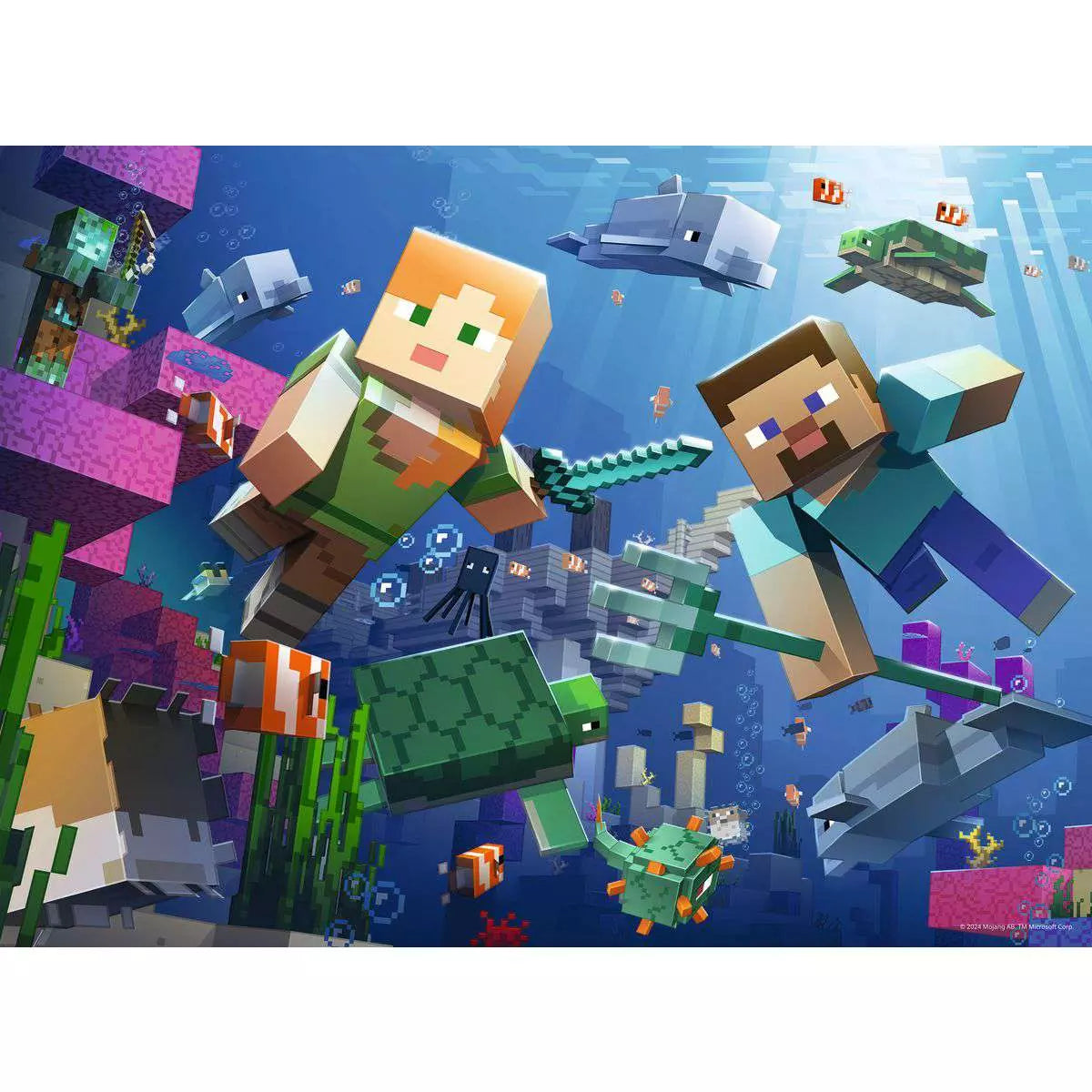 RAV Minecraft Underwater 200 Piece Puzzle