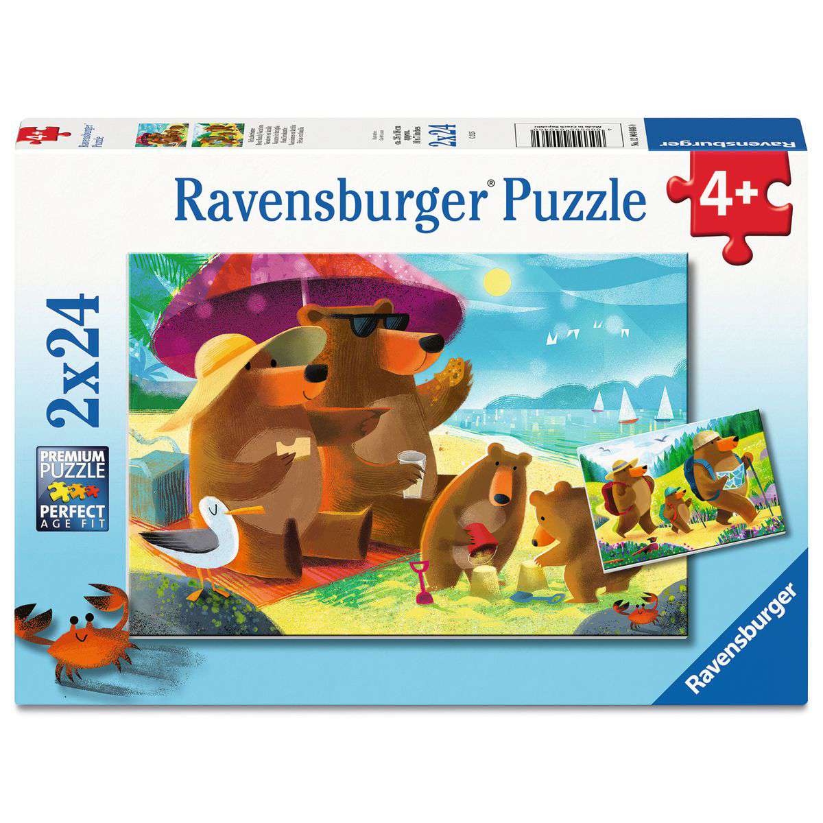 Bear Family Vacations 2x24 Piece Puzzles