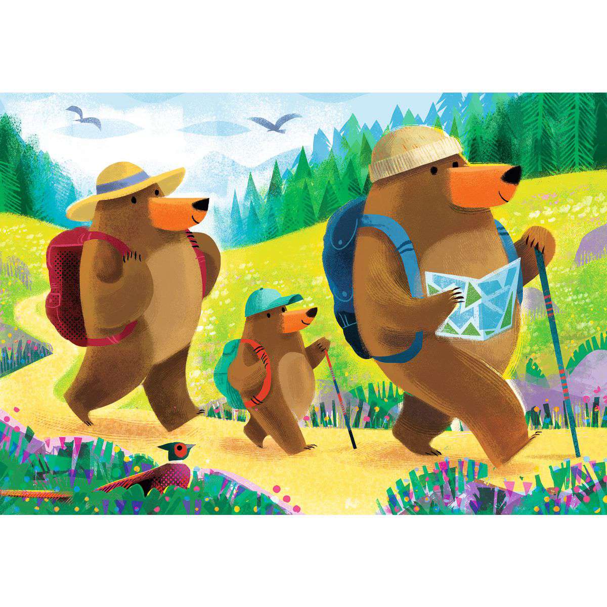 Bear Family Vacations 2x24 Piece Puzzles