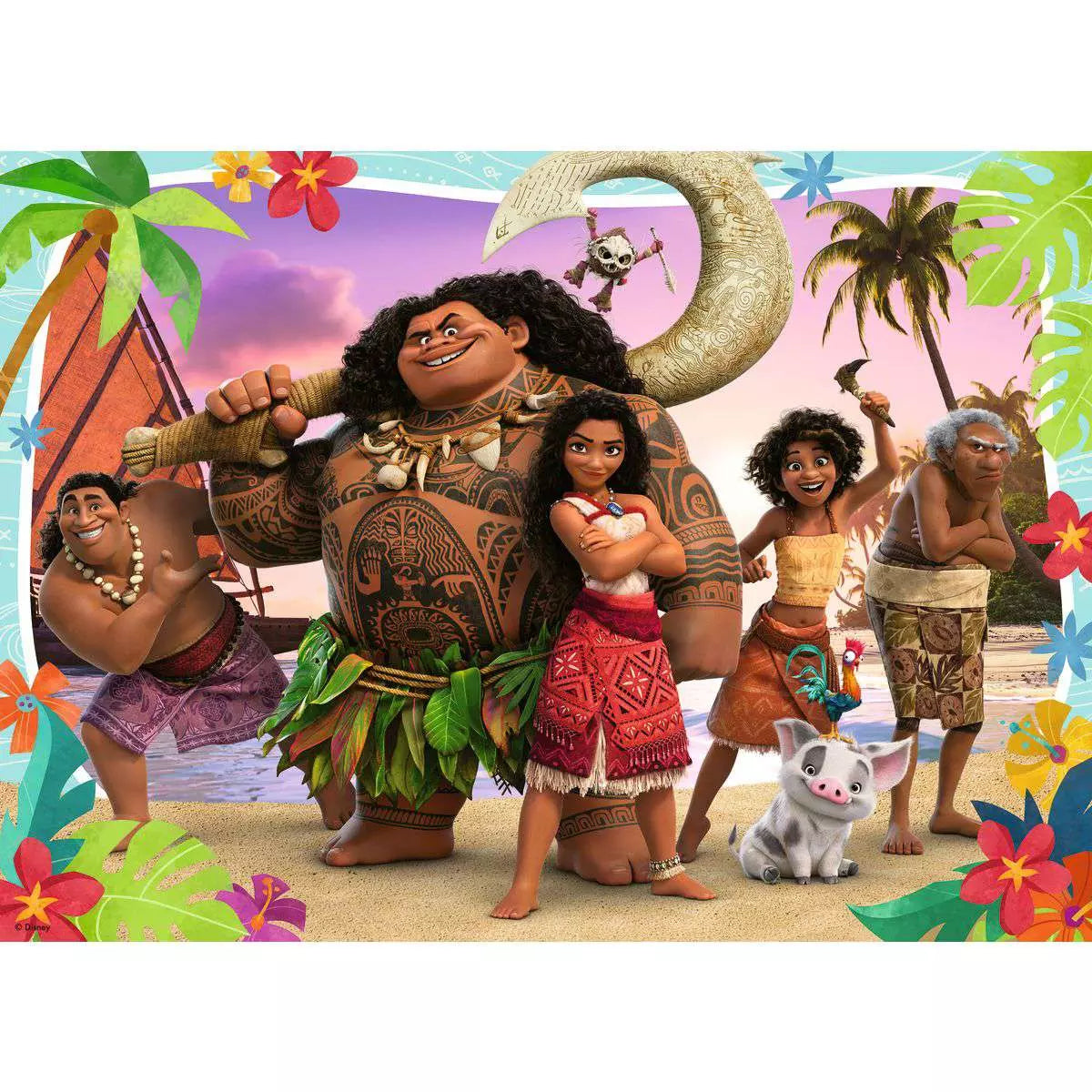 RAV Moana 2 Bumper Puzzle Pack 4x100 Piece Puzzles