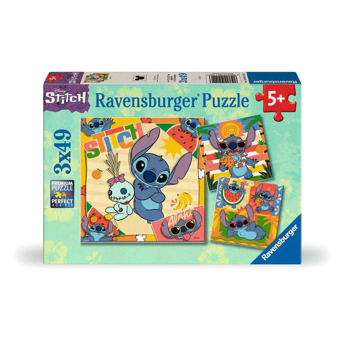 RAV Disney Stitch Aloha 3x49 Piece Puzzles