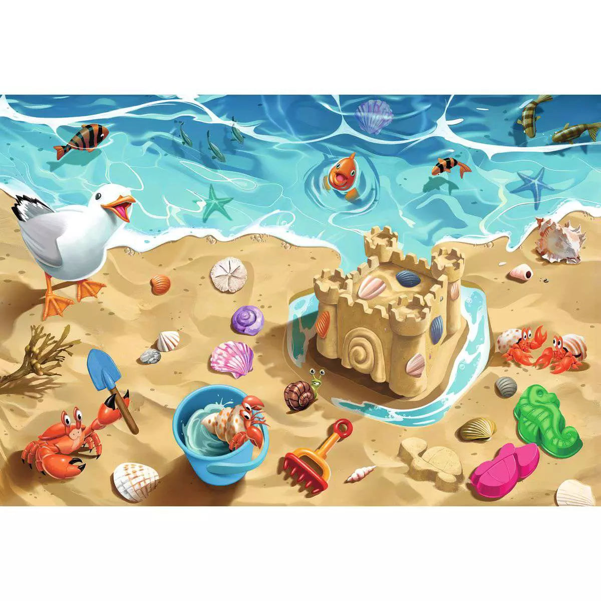 RAV Fun At The Beach 24 Piece Floor Puzzle