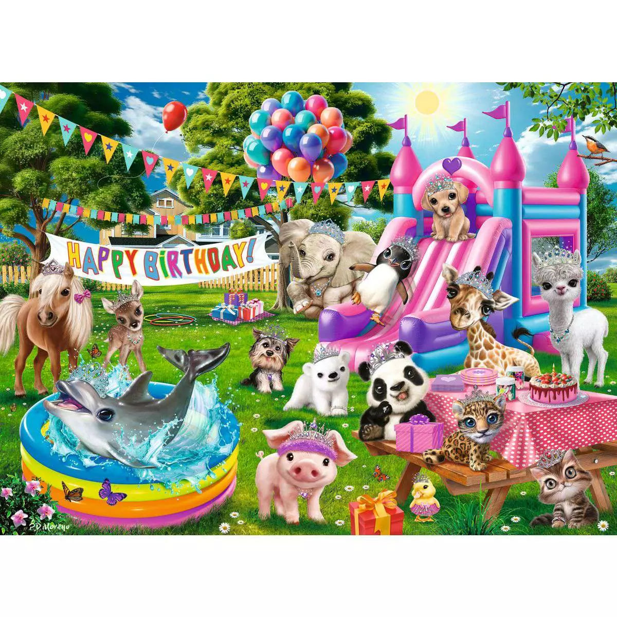 RAV Tiara Birthday Party 100 Piece Puzzle