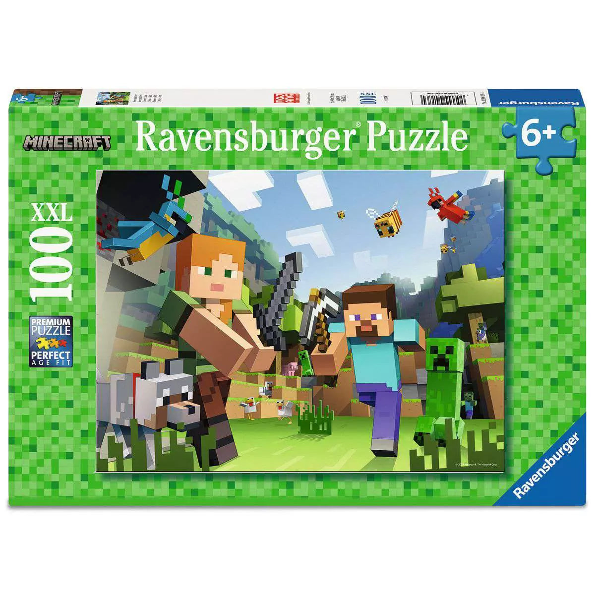 RAV Minecraft: Steve and Alex 100 Piece Puzzle