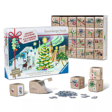 Christmas Puzzles Advent Calendar - Mini 54 Piece Puzzles