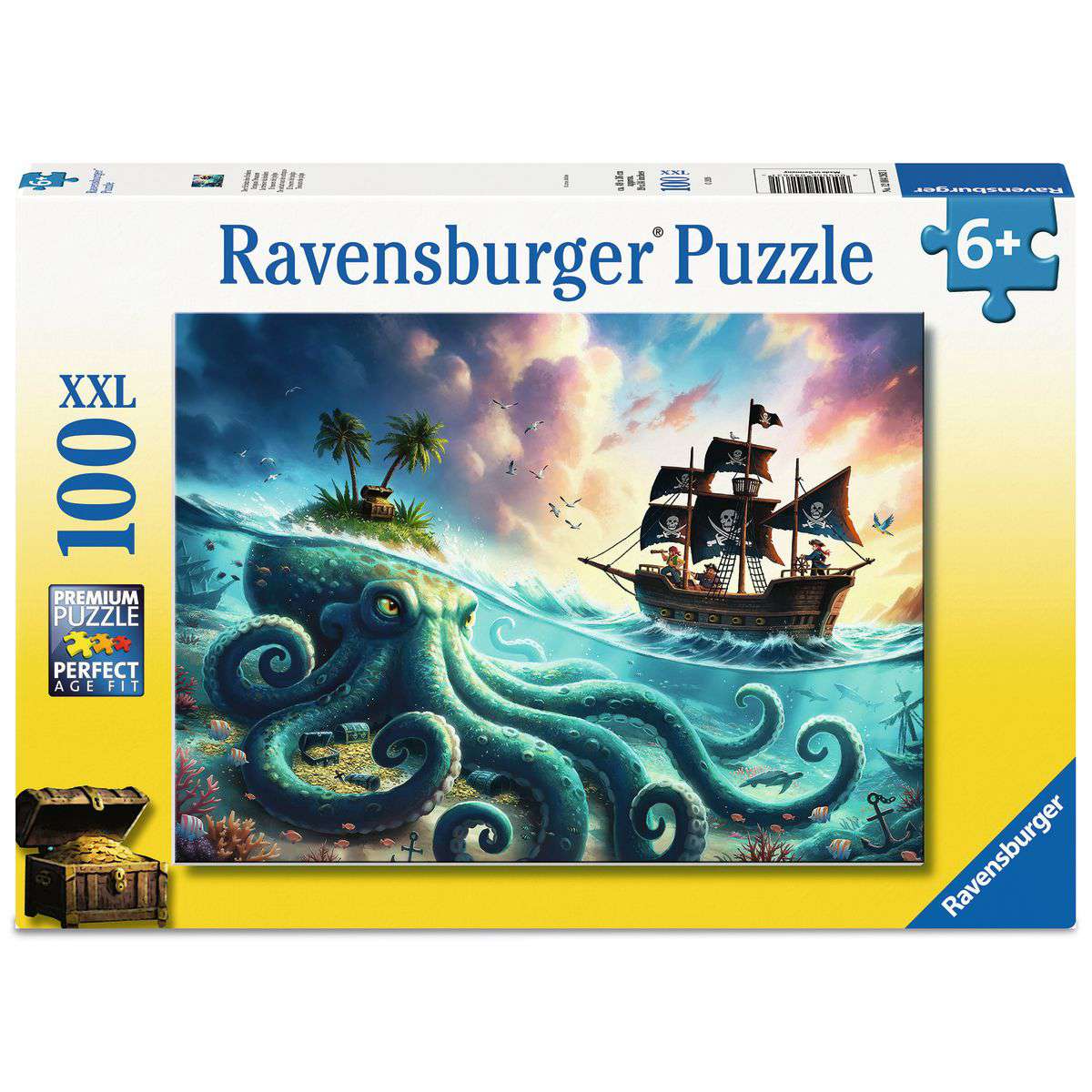 Octopus Treasure 100 Piece Puzzle