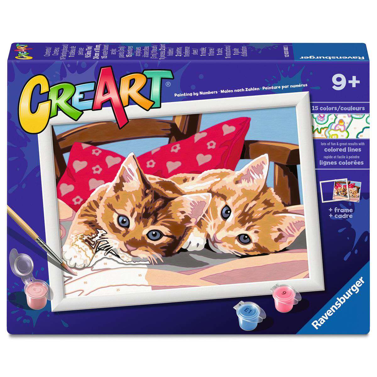 CreArt Two Cuddly Cats Paint-by-Number