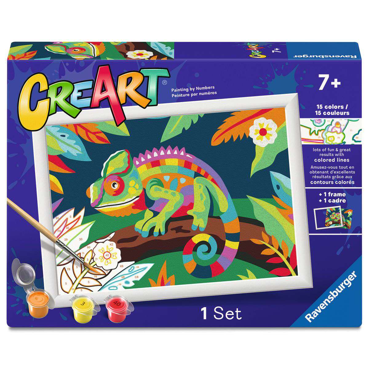 CreArt Colorful Chameleon Paint-by-Number