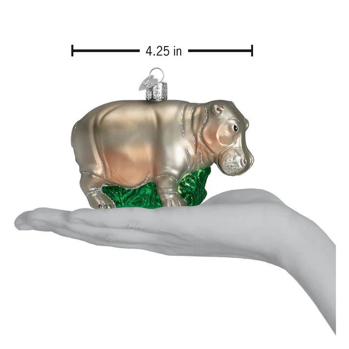 Old World Christmas Hippopotamus Ornament