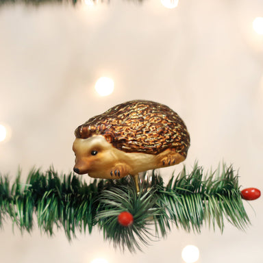Old World Christmas Hedgehog Clip On Ornament    
