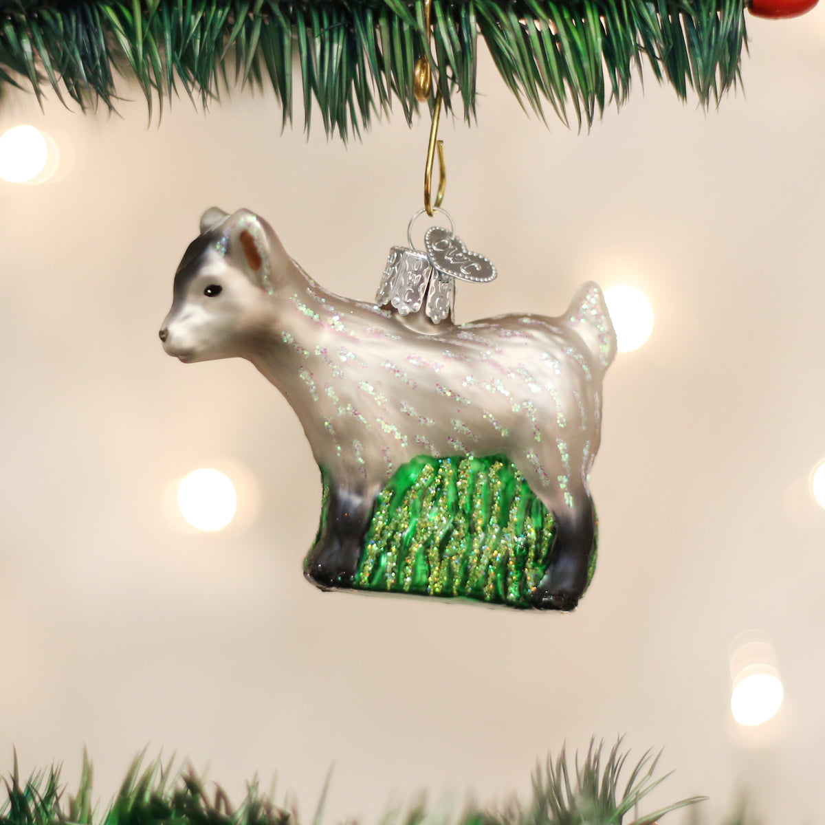 Old World Christmas Pygmy Goat Ornament    