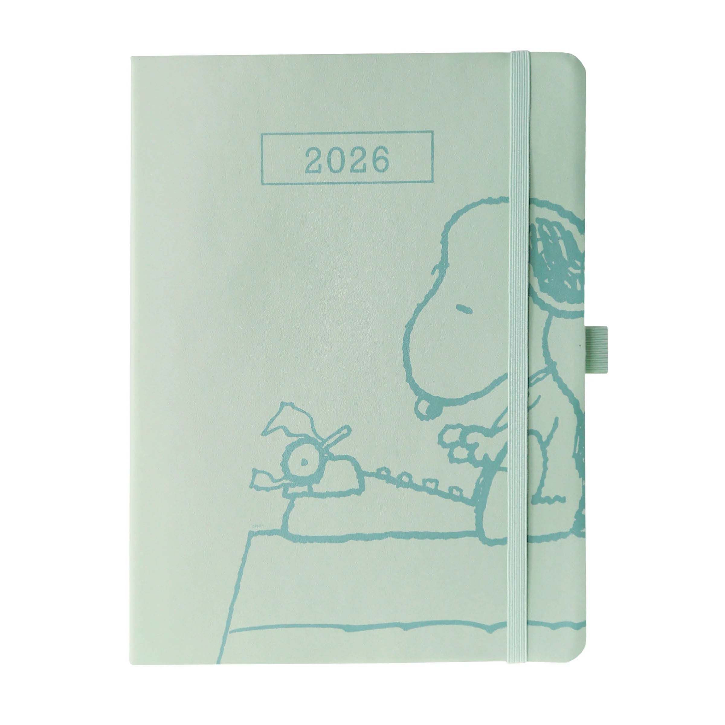 Sage Peanuts 2026 18 Month 6x8 Vegan Leather Planner
