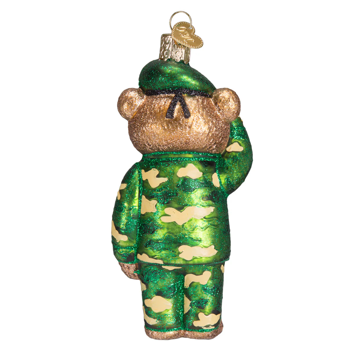 Old World Christmas Army Bear Ornament