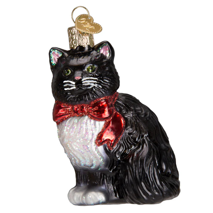 Old World Christmas Tuxedo Cat Ornament    