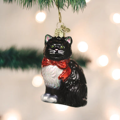 Old World Christmas Tuxedo Cat Ornament    