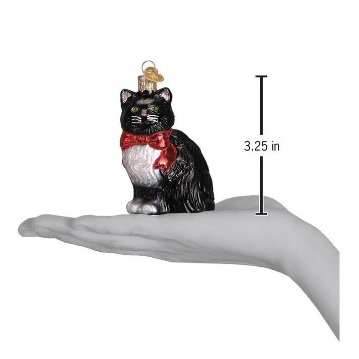 Old World Christmas Tuxedo Cat Ornament    