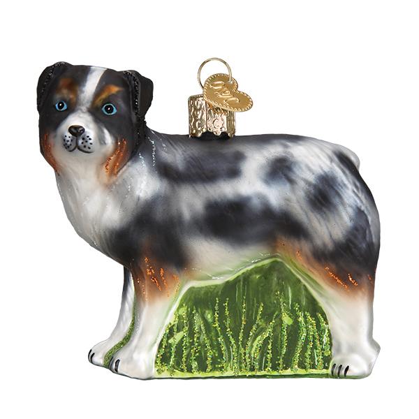 Old World Christmas Australian Shepherd Ornament