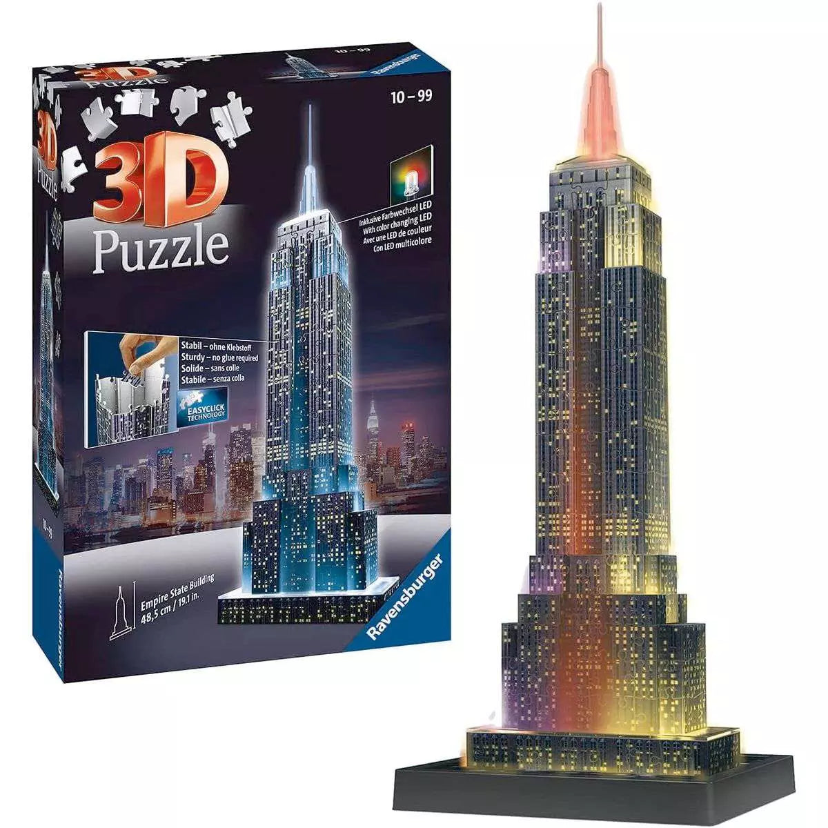 RAV Empire State Building - Light Up Night Edition 216 Piece 3D Puzzle