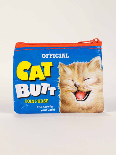 Blue Q Coin Purse - Official Cat Butt    