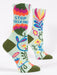 Blue Q Women's Crew Socks - Stop Talking
