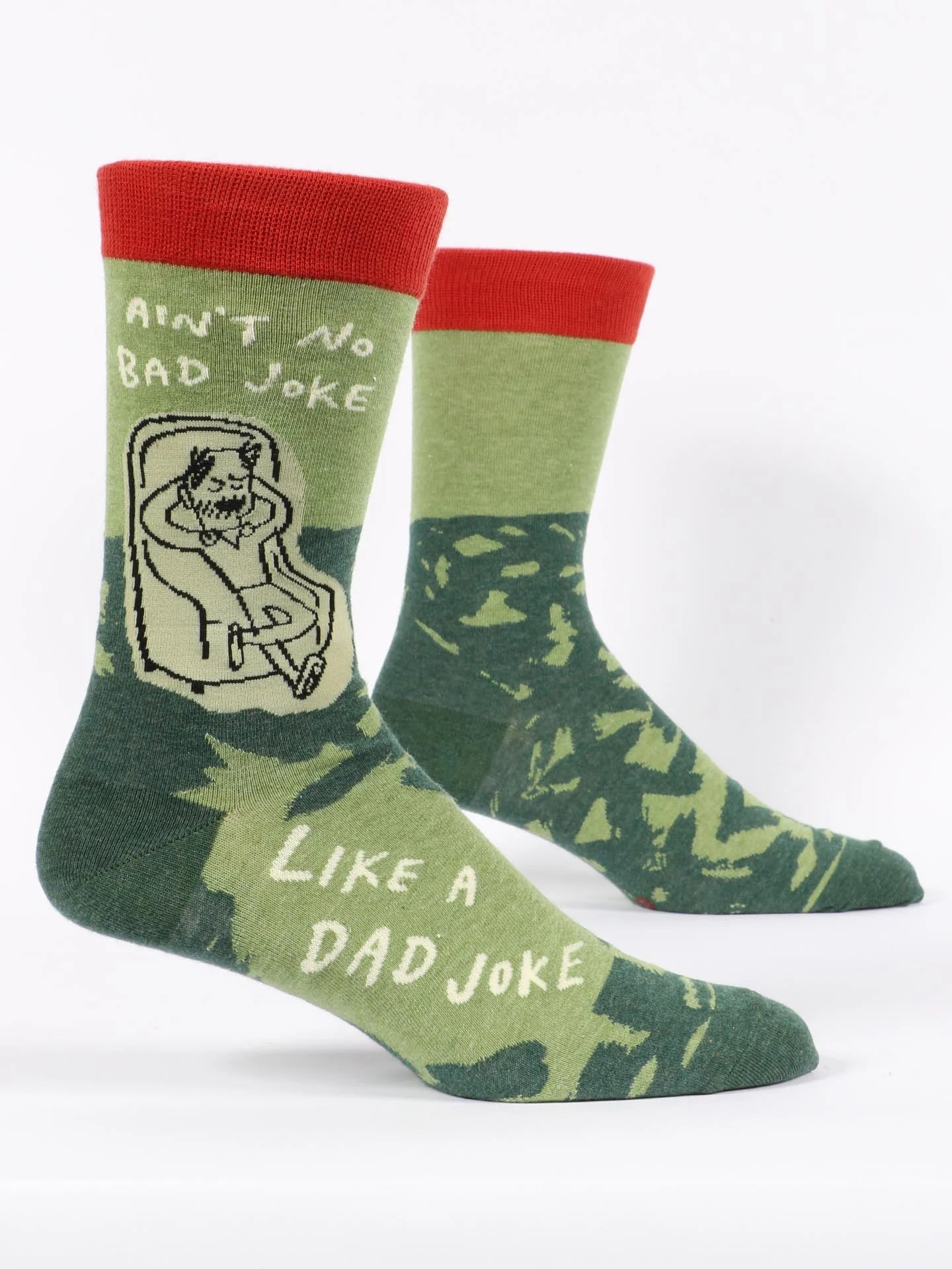 Blue Q Men's Crew Socks - Ain't No Bad Joke Like A Dad Joke