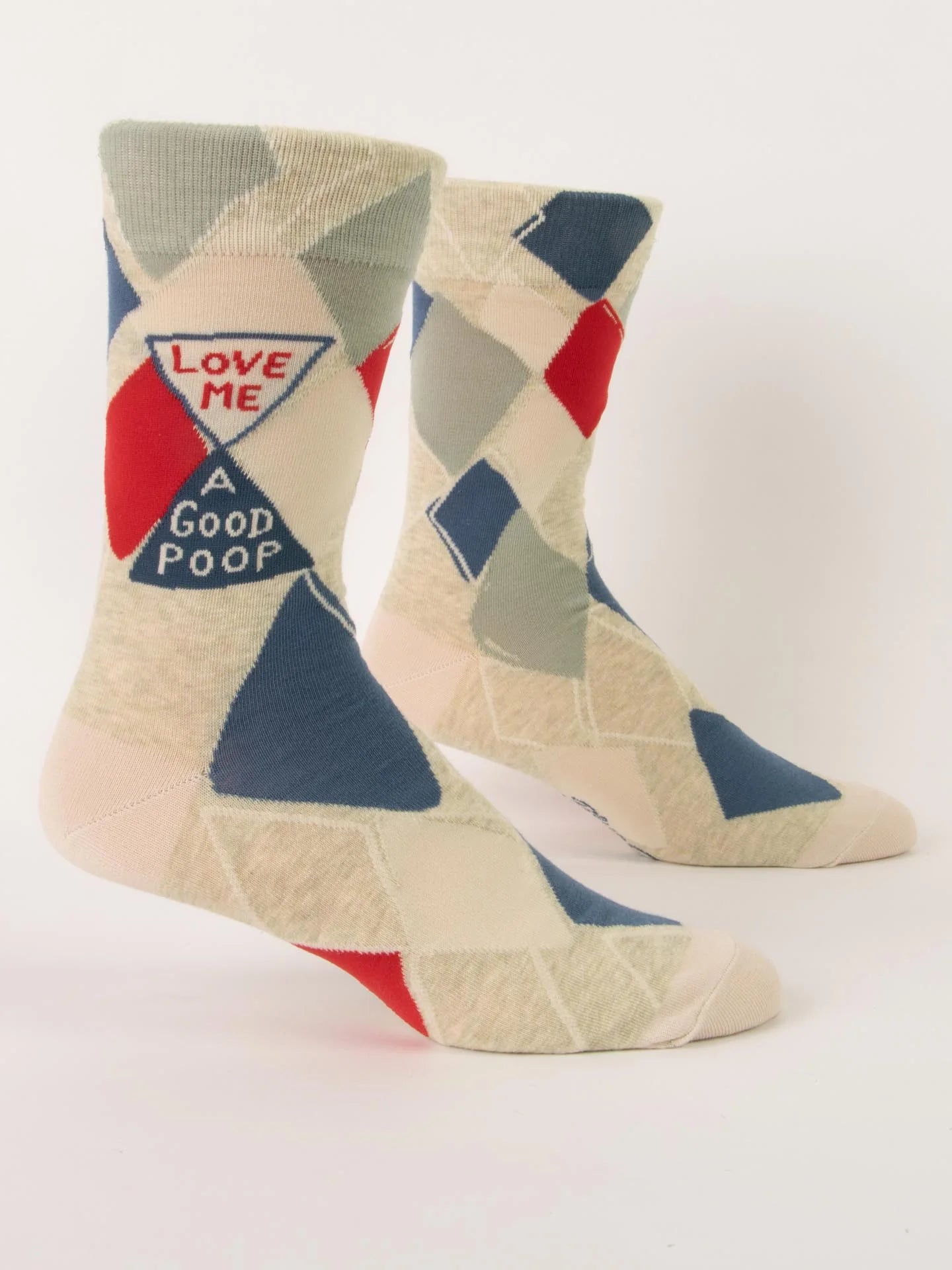 BLUQ Love Me A Good Poop Men's Crew Socks
