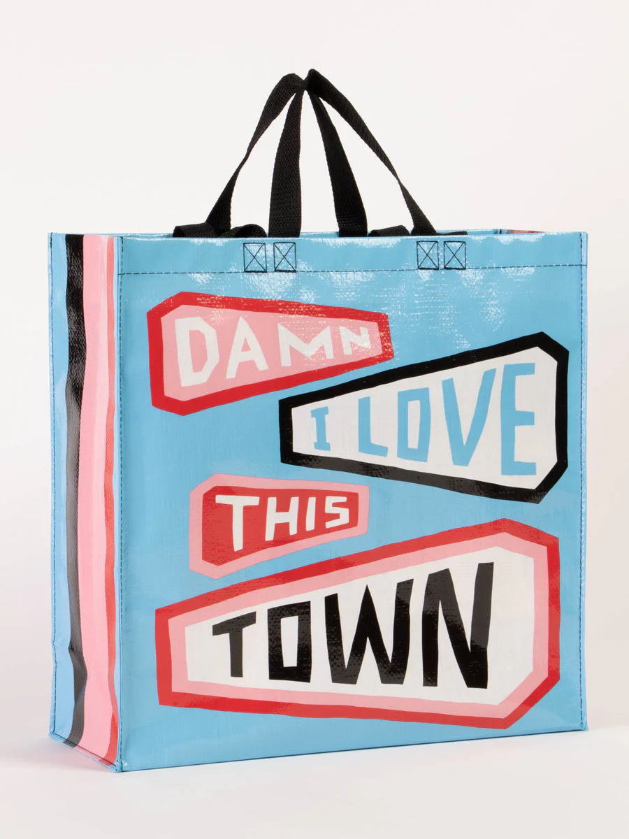 Blue Q Shopper Tote - Damn I Love This Town