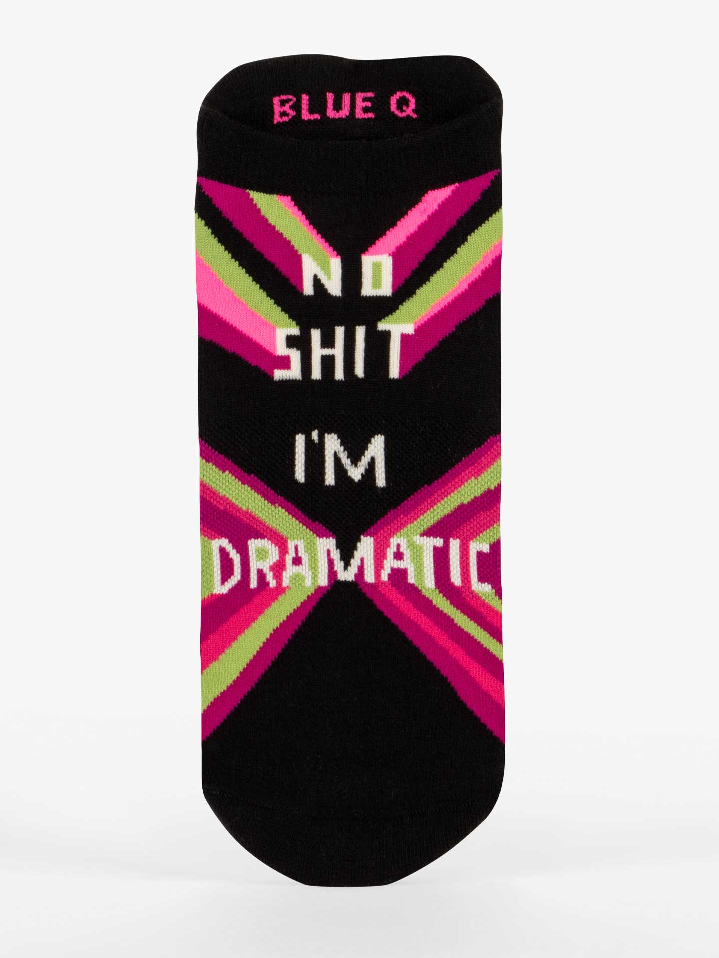 BLUQ No Shit I'm Dramatic Sneaker Socks (L/XL)