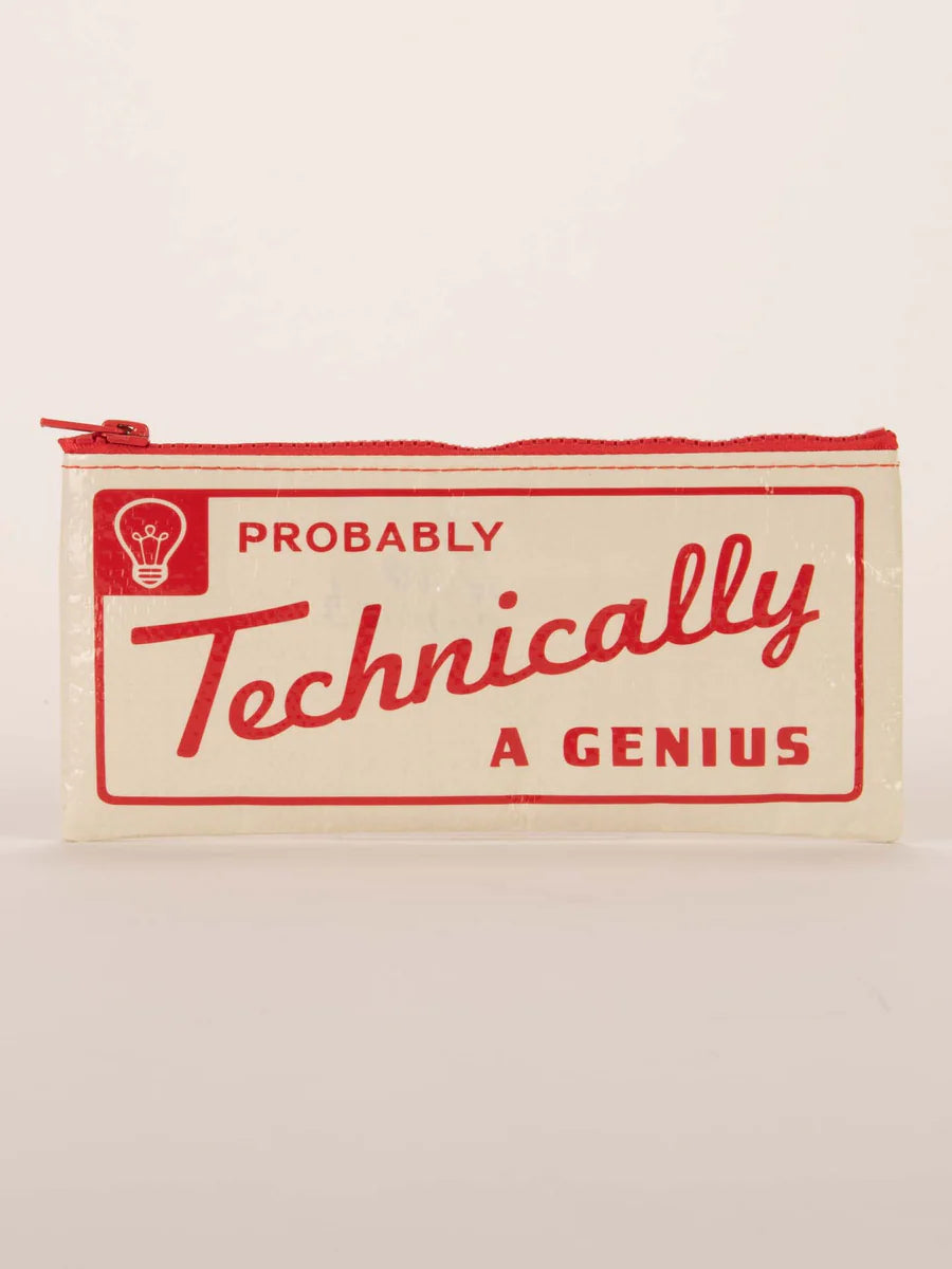 Blue Q Pencil Case - Probably Technically A Genius