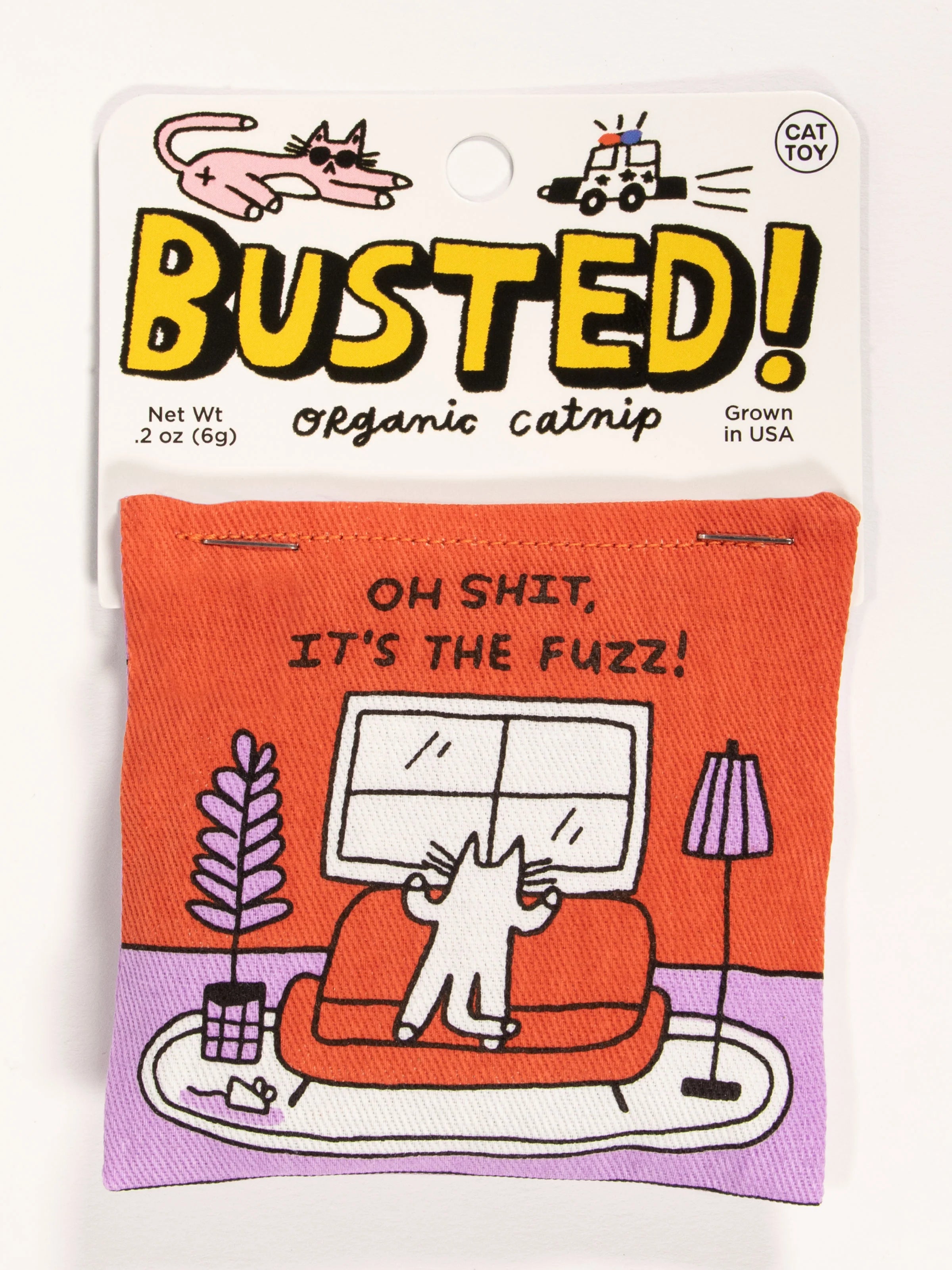 BLUQ Busted! Oh Shit, It's The Fuzz! Catnip Toy