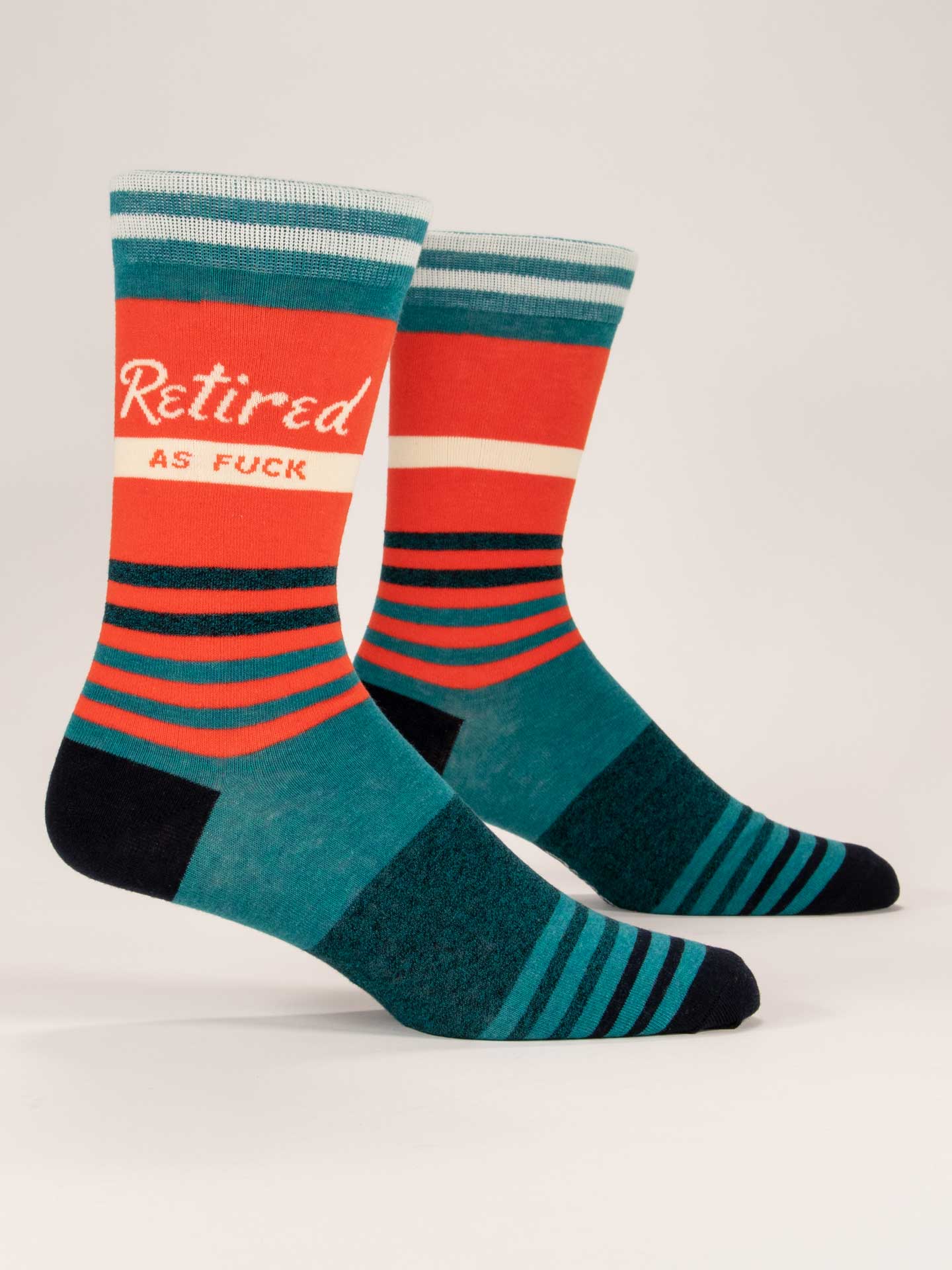 BLUQ Men's Crew Socks - Retired As F*ck
